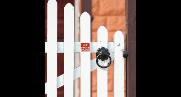 Waarschuwingsstickers 'Pas op hond'