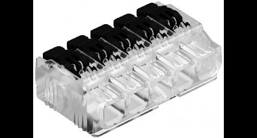 OBO Bettermann 2054425 61 HSK45 Flexibel: 0.02-4 mm² Massief: 0.02-2.5 mm² Aantal polen: 5 45 stuk(s) Transparant