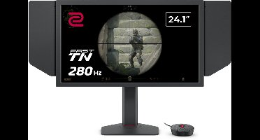 BenQ Zowie XL2540X+ Gaming Monitor 280Hz - XL Setting to Share - Black Equalizer - Color Vibrance - S Switch - Zeer snel eSports beeldscherm - 24 inch - inclusief schaduwkappen