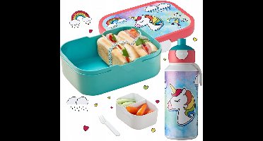 Mepal Eenhoorn Lunchbox & Drinkflessenset voor Kinderen