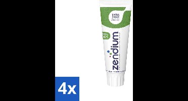 4 x Zendium Tandpasta Extra Fresh 75 ml - Tandpasta - Enzymen - Natuurlijke Tandpasta - Mondverzorging - Gaatjes Voorkomen