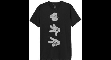 Mickey Mouse Mickey Hands Heren T-shirt - zwart - S