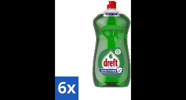 6 x Dreft Original - Vloeibaar Afwasmiddel - Extra Hygiëne - 1.2 L - Afwasmiddel - Vaatwas - Dreft - Extra Hygiëne - Geconcentreerd