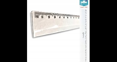Starpak Liniaal 30 cm Transparant Plastic - School & Kantoor