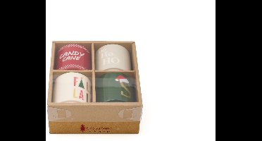 Kerstmok Set - Feestelijke Kerstmokken - 300 ml - 4 stuks - Unieke ontwerpen voor warme dranken
