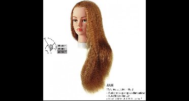 Sibel - Julie Blond Oefenhoofd - Natuurhaar - 40-60 cm