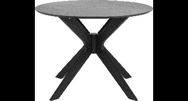 Duffy eetkamertafel zwart.