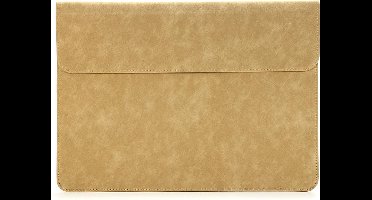 Shop4 - Geschikt voor MacBook Pro 16-inch (2019) Hoes - Sleeve Khaki met Etui