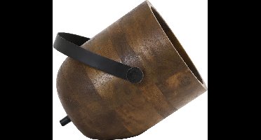 Light & Living Rehan Tafellamp - Hout/Zwart - 24x20x23cm