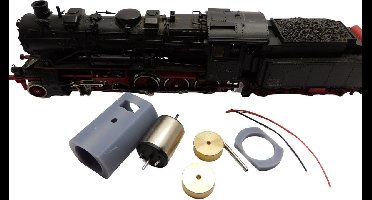 micromotor HR014F motor ombouwset voor Roco DB DR DRG ÖBB BR 58, Sächs XIII H, Baden G12, u.a.