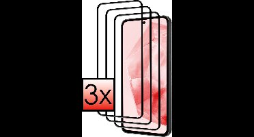 Screenprotector - 3 Stuks - Geschikt voor Samsung Galaxy A35 - Full Cover - Beschermglas - Gehard Glas - Tempered Glass - Screen Protector