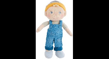 Haba knuffelpop Lasse zachte pop 25 cm voor baby's en kinderen.