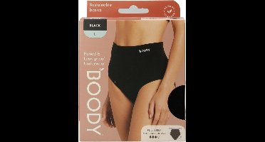Boody Menstruatieondergoed tailleslip zwart normaal L 1 Stuks