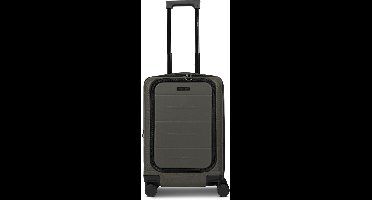 Police London 4 wielen Cabinewagen 55 cm Laptop compartiment met uitbreidingsplooi - Harde bagage - Combinatieslot - cool olive