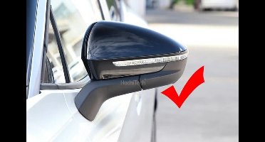 Spiegelkappen Geschikt Voor Volkswagen Tiguan 3 Blackstyle Look Hoogglans Zwart Spiegelkap met SIDE ASSIST 2024 2025 2026