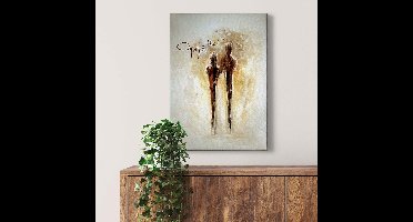 Canvas print DD123160 Together A.S. Création 0,5 x 0,7 m Beige / Creme Kantoor Hal/Gang Keuken Slaapkamer Woonkamer