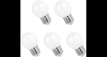 Spectrum LED Lamp E27 1W 230V - 100 Lumen - 4000K Neutraal wit - Natuurlijk licht - Energiezuinig - 5 stuks