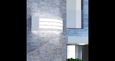 vidaXL Tuinwandlamp roestvrij staal