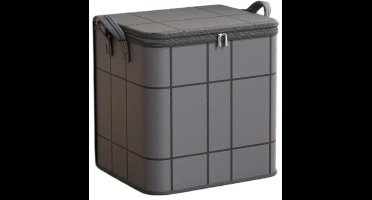 S&E 1PC Zwarte Opbergzak – Grote Capaciteit & Opvouwbaar – Voor Kleding, Kamperen en Meer - M