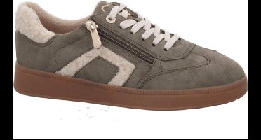 Marco Tozzi Dames Sneaker | Kaki | Maat: 39