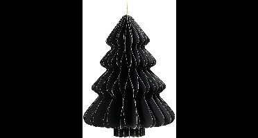 Kerstboom Decoris Zwart Papier Ø 30 x 40 cm