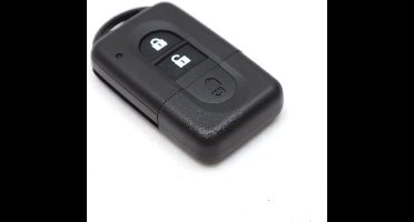 **Sleutelbehuizing Hoes Afstandsbediening voor Auto Nissan - Bescherming & Stijl - Sleutelcover TPU Siliconen - Key Fob Cover - Zwart**