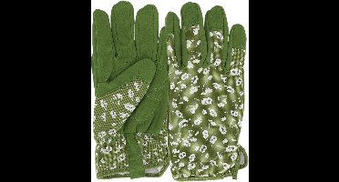 Dames Tuindhandschoen Groen met motief maat M