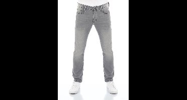 Mustang Heren Jeans Broeken Real X Oregon tapered Fit Grijs Volwassenen