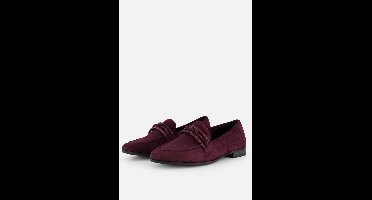 Marco Tozzi Instappers rood Suede - Maat 37