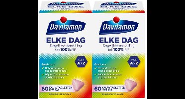 Davitamon Elke Dag - 2 x 60 kauwtabletten - Voordeelverpakking