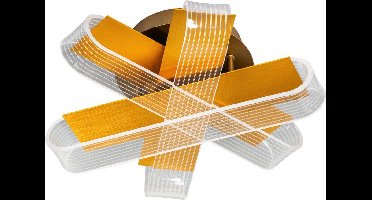 ETH Plafonnière Stripes LED | Goud/Transparant