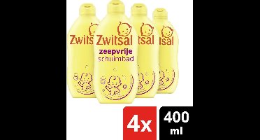 Zwitsal Baby Zeepvrij Badschuim - 4 x 400 ml - Voordeelverpakking
