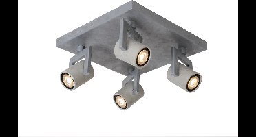 Lucide CONNI-LED - Plafondspot - Ø 6 cm - LED Dimb. - GU10 - 4x5W 3000K - Grijs