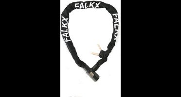 Falkx Kettingslot 6x1200mm zwart. Nylon hoes