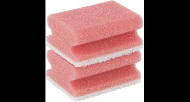 Schuurspons sanitair met greep ca. 95x70x30 mm set à 2