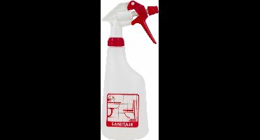 Sprayflacon met sprayer, schaalverdeling en pictogram 600 ml sanitair