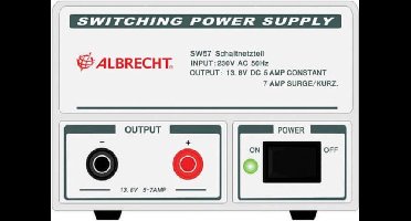 Albrecht SW57 Voeding 5-7 Amp max. 13.8 Volt