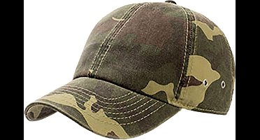 Atlantis Actie 6 Paneel Chino Baseball Cap (Pakket van 2) (Camouflage)
