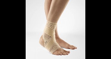 Bauerfeind MalleoTrain S Open Heel Enkelbrace Beige - Links - Maat 3