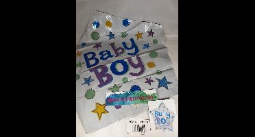 kindercrea Geboorte ballon jongen - Ster ballon om te sturen - Ballonnen