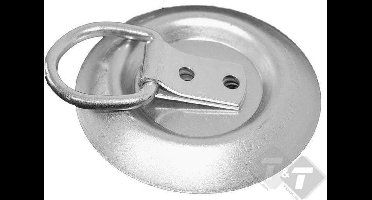 Vloeroog, Bevestigingsring, Vloer oog, capaciteit van 250KG, DIN75410-2