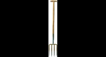 Spitvork 4-tands met T steel