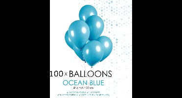 Ballonnen - Oceaan blauw - 30cm - 100st.