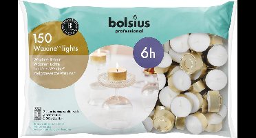 Bolsius - Waxine Lichten - 6 uur - 150 stuks