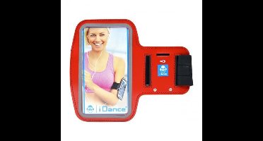 i Dance Hardloop Armband - telefoonhouder - Rood - Universeel - Verstelbaar