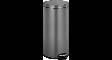 EKO - Serene pedaalemmer 30 liter - Stainless steel Plastic - platinum - Prullenbak