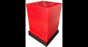 Mammoetkaars rood vierkant 400/200/200 mm
