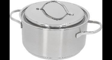 Demeyere Resto 3 RVS Kookpan – Kookpan inductie – 22 cm – 4L Inhoud - Deksel Inbegrepen