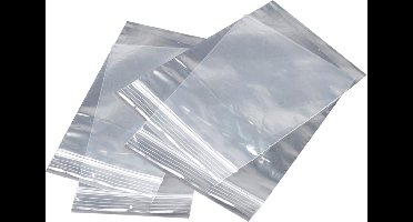 Gripseal zakken - 100 stuks - 150 x 120mm - transparant – hersluitbaar