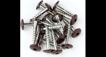 Trespaschroeven RVS 4,8x38 verpakt per 50 stuks bruin (RAL 8017)